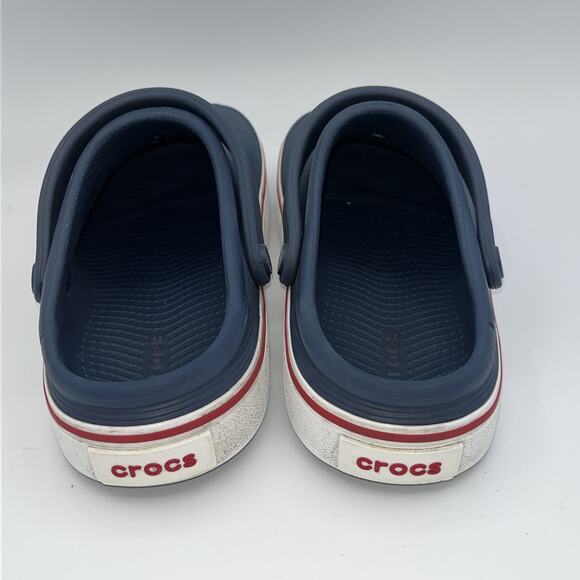 CROCS Off Court Clogs Navy Slip On Casual Sandal Men's Size M5 W7 Pre-owned Flag - Picture 3 of 13